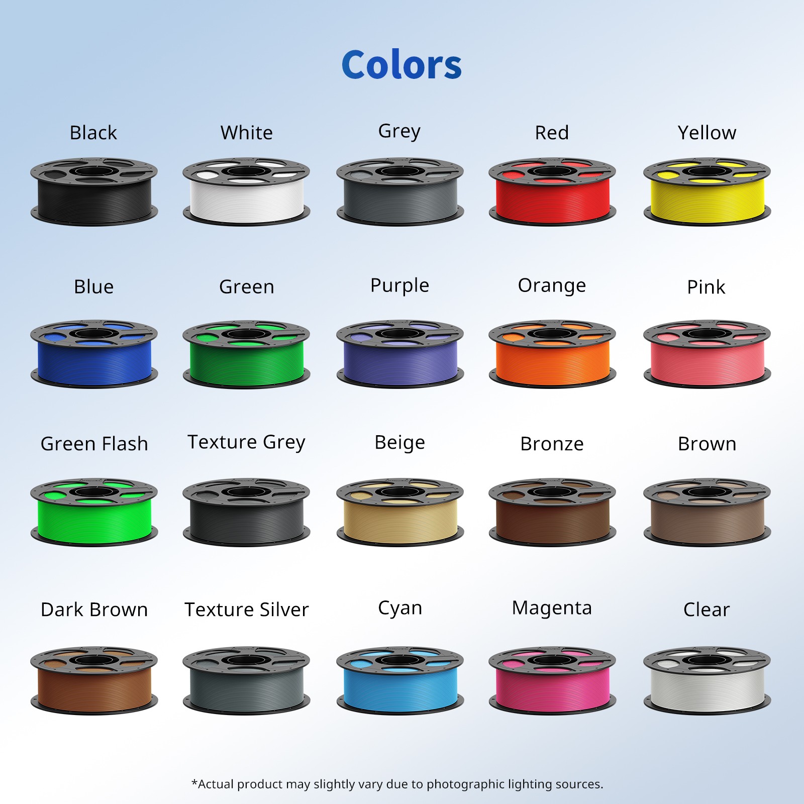 【Order 3 Pay 2】 ANYCUBIC 1.75mm 1KG 3D Printer PLA Filament 3D Printing Material