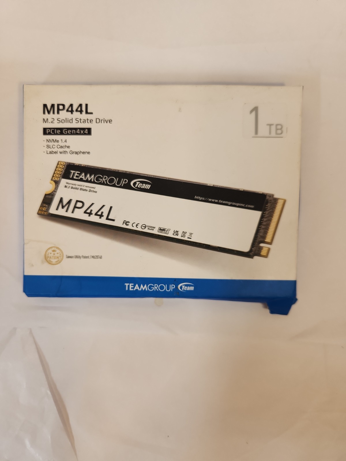 TEAMGROUP MP44L 1TB SLC Cache NVMe M.2 2280 Laptop&Desktop SSD TM8FPK001T0C101