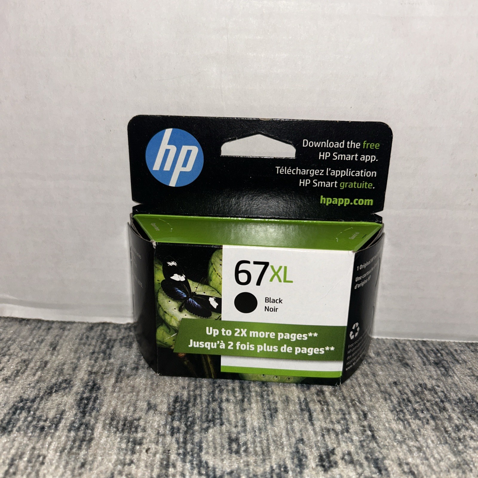 Genuine HP 67 XL 67XL Black Ink Cartridge – New -EXP 09/2026