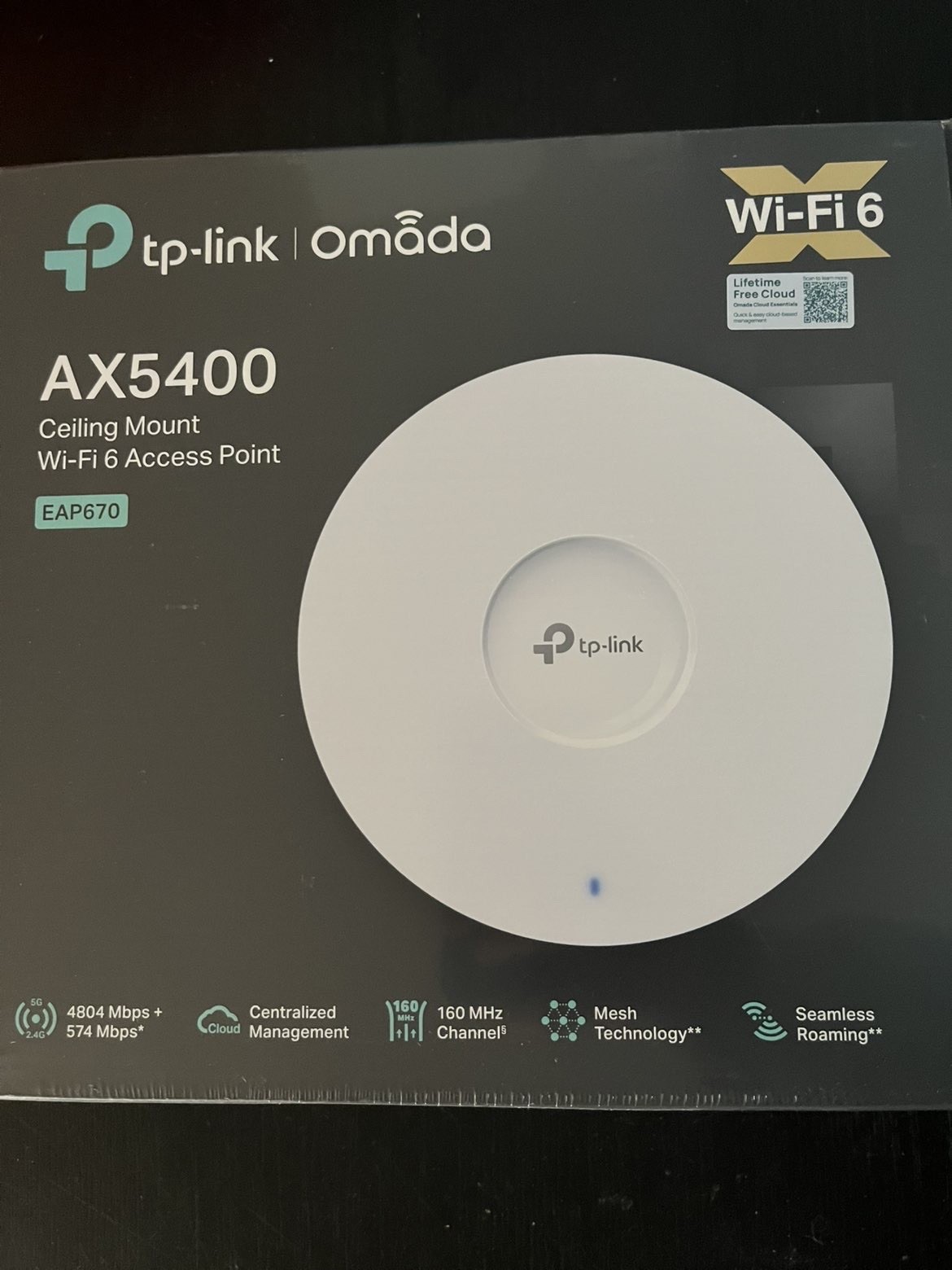 TP-Link EAP670 V2 | Omada WiFi 6 Ultra-Slim AX5400 Wireless 2.5G Ceiling Mount