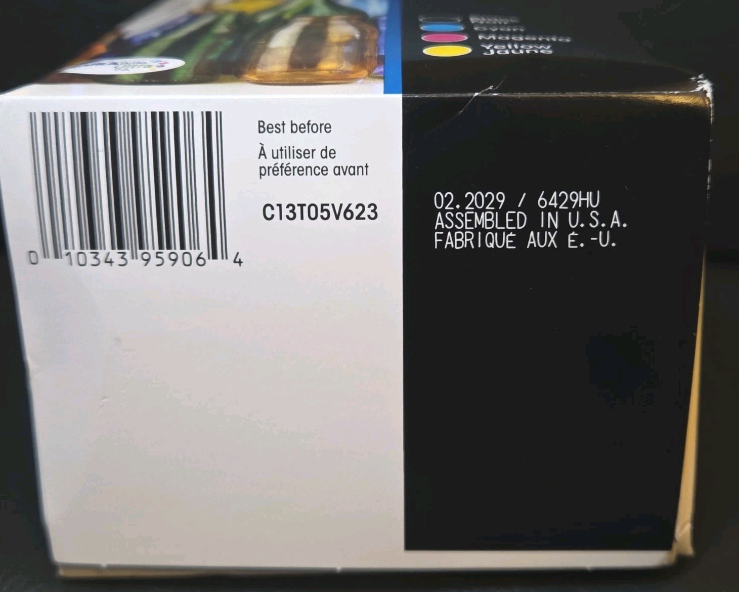 Epson Genuine 822 Black Cyan Magenta Yellow Ink Cartridge Set 02/2029 NEW SEALED