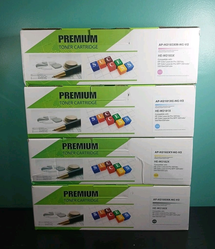 For HP 218X Toner 218A W2180X for LaserJet Pro3201dw MFP 3301fdw 3301sdw 4pc Set