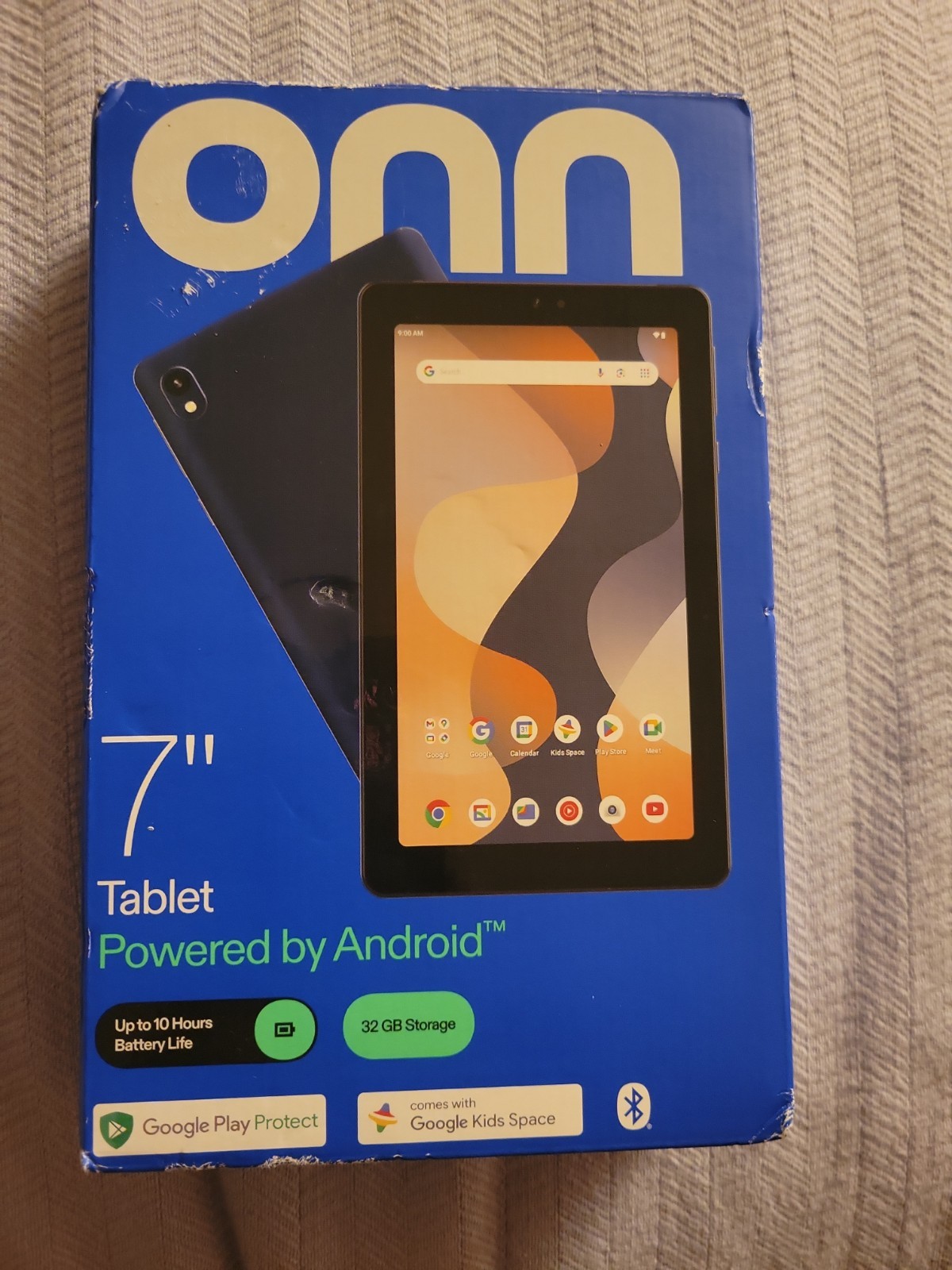 onn 7″ Tablet 32GB 3GB RAM WiFi Android 7-Inch Tablet 8-Core Indigo Blue NIB