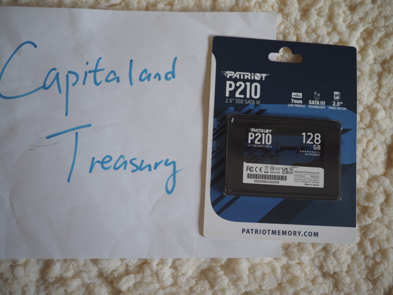Patriot P210 2.5” SATA3 7mm internal SSD solid state drive 128GB new sealed