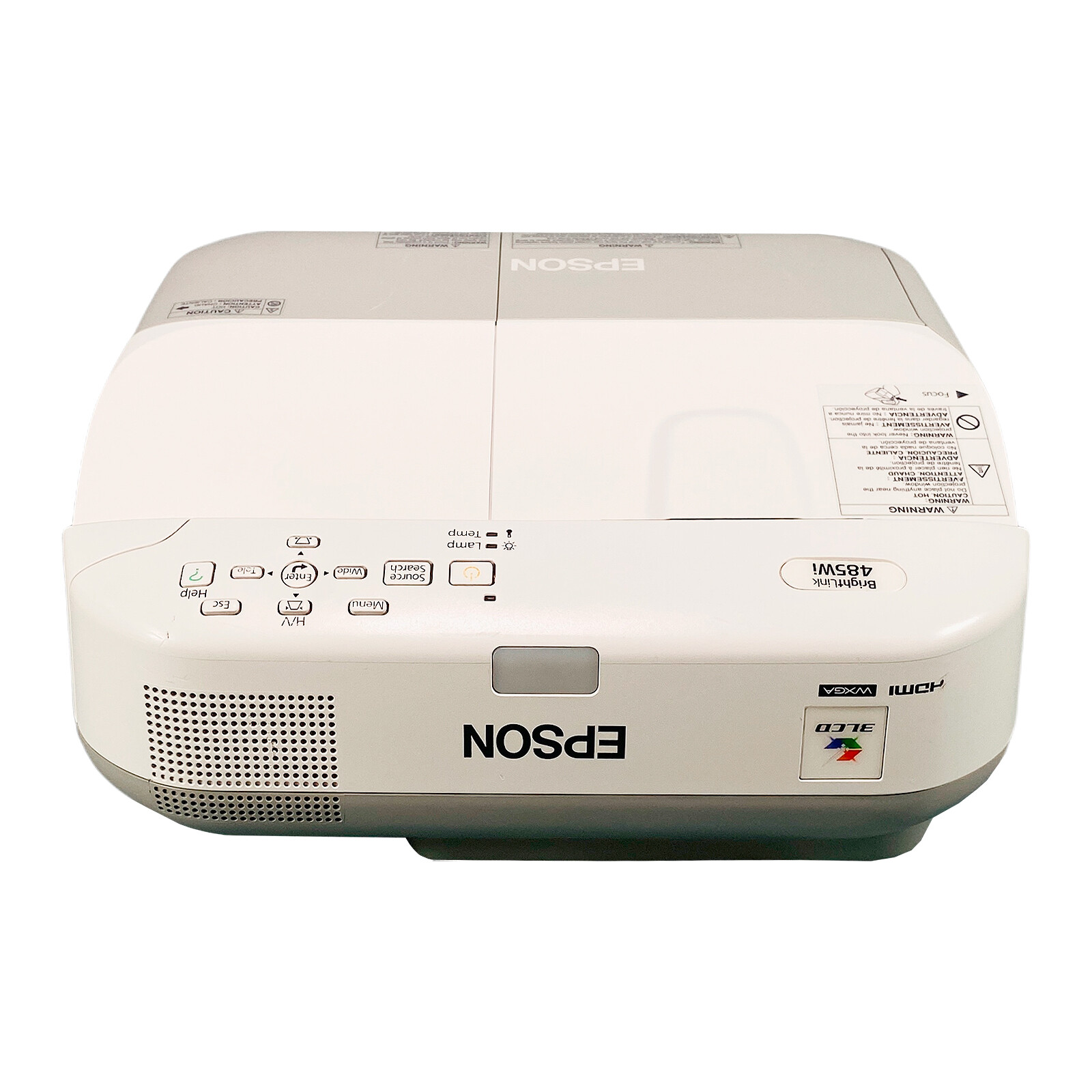 Epson BrightLink 485Wi 3LCD Ultra Short Throw Projector – Only 520 Hours Used!
