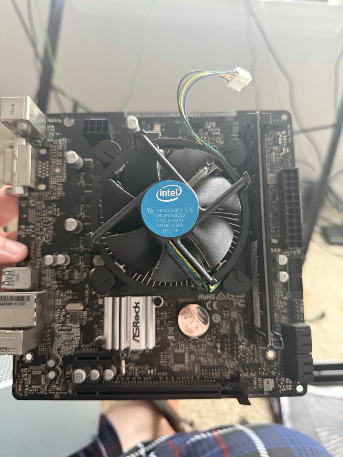 ASRock H310CM-HDV/M.2 Motherboard – Intel i3 9100f – Gskill Ripjaws ddr4 8gb 2×4