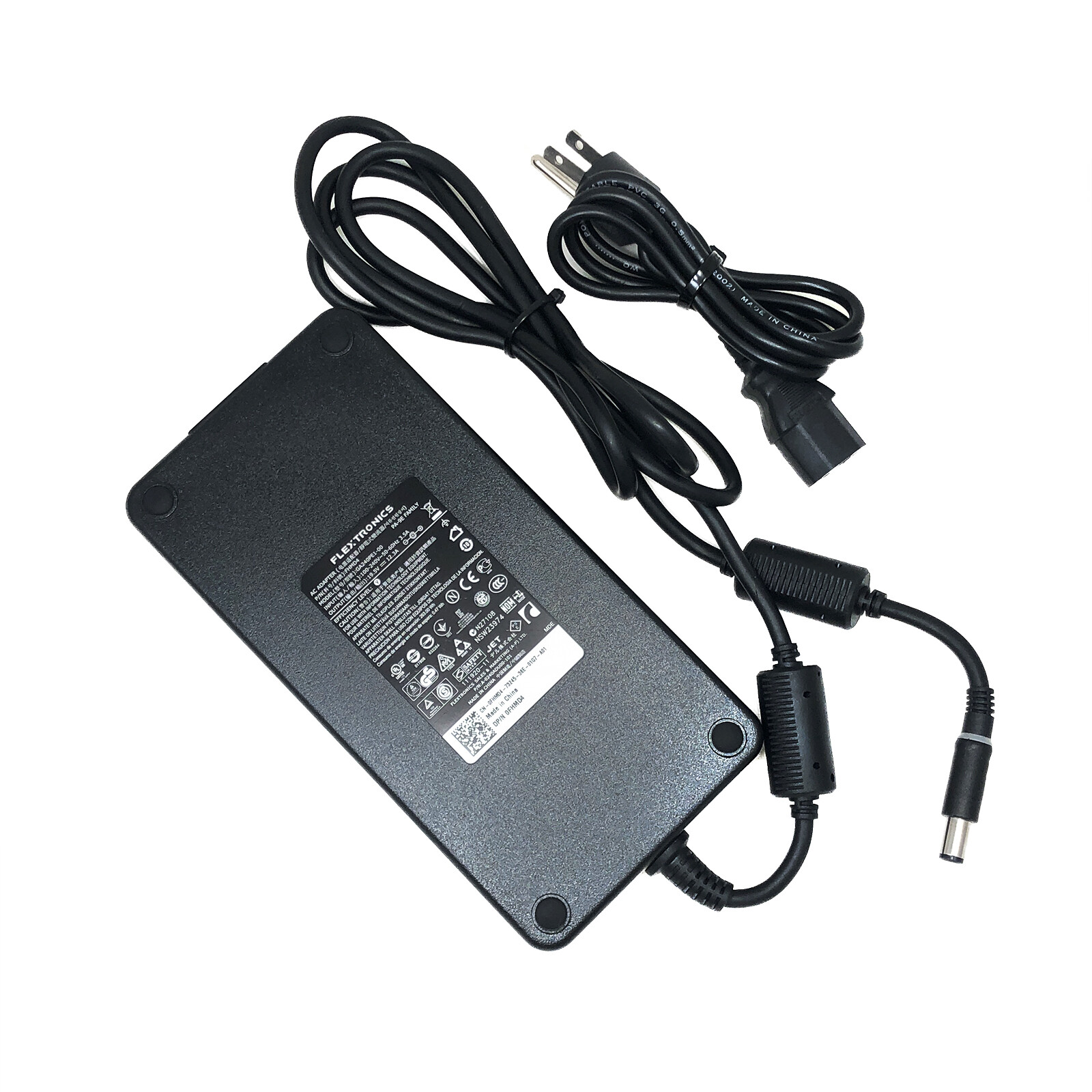 OEM Flextronics AC Adapter 240W for Dell Alienware 15 17 M15x M17x R2 R3 R4 Cord