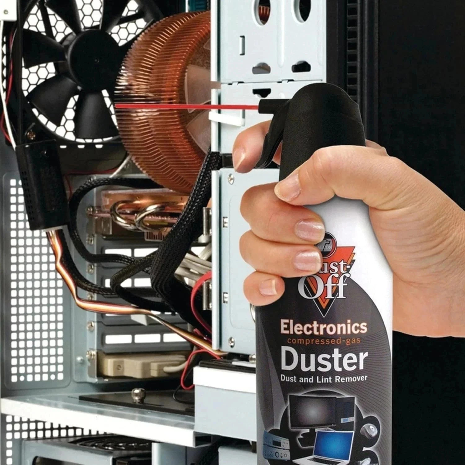 Dust-Off Electronics Compressed Air Duster 10 oz Cans – 2 Pack