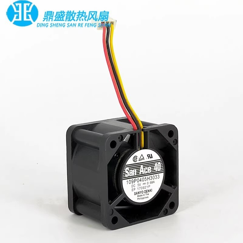Sanyo 109P0405H3033 4028 DC5V 0.68A 4CM 3-Pin High Airflow Cooling Fan