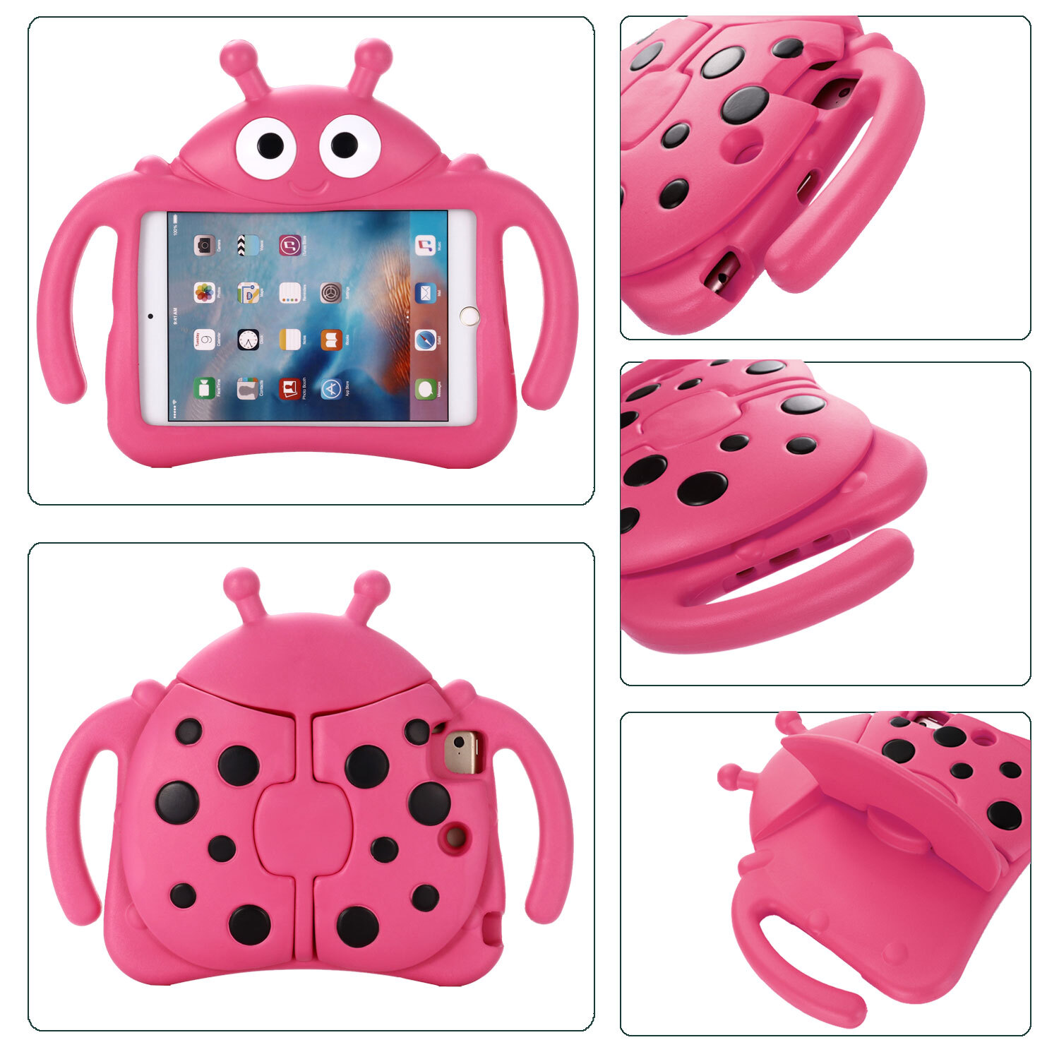 Kid Portable EVA Stand Case For iPad 5th 6th 7th 8th 9th Generation 10.2″ 9.7″