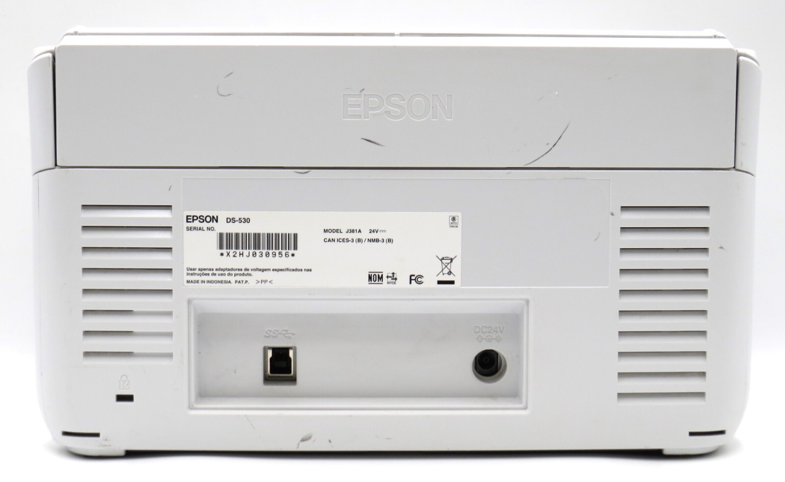 Epson DS-530 Color Duplex Scanner J381A – Untested