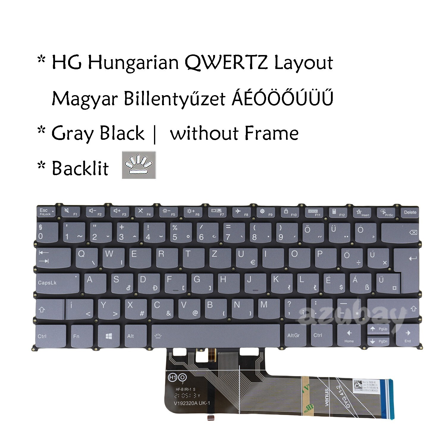 Hungary Keyboard For Lenovo Yoga Slim 7 Pro-14ARH7 Pro-14IAH7 Pro-14IAP7 Backlit