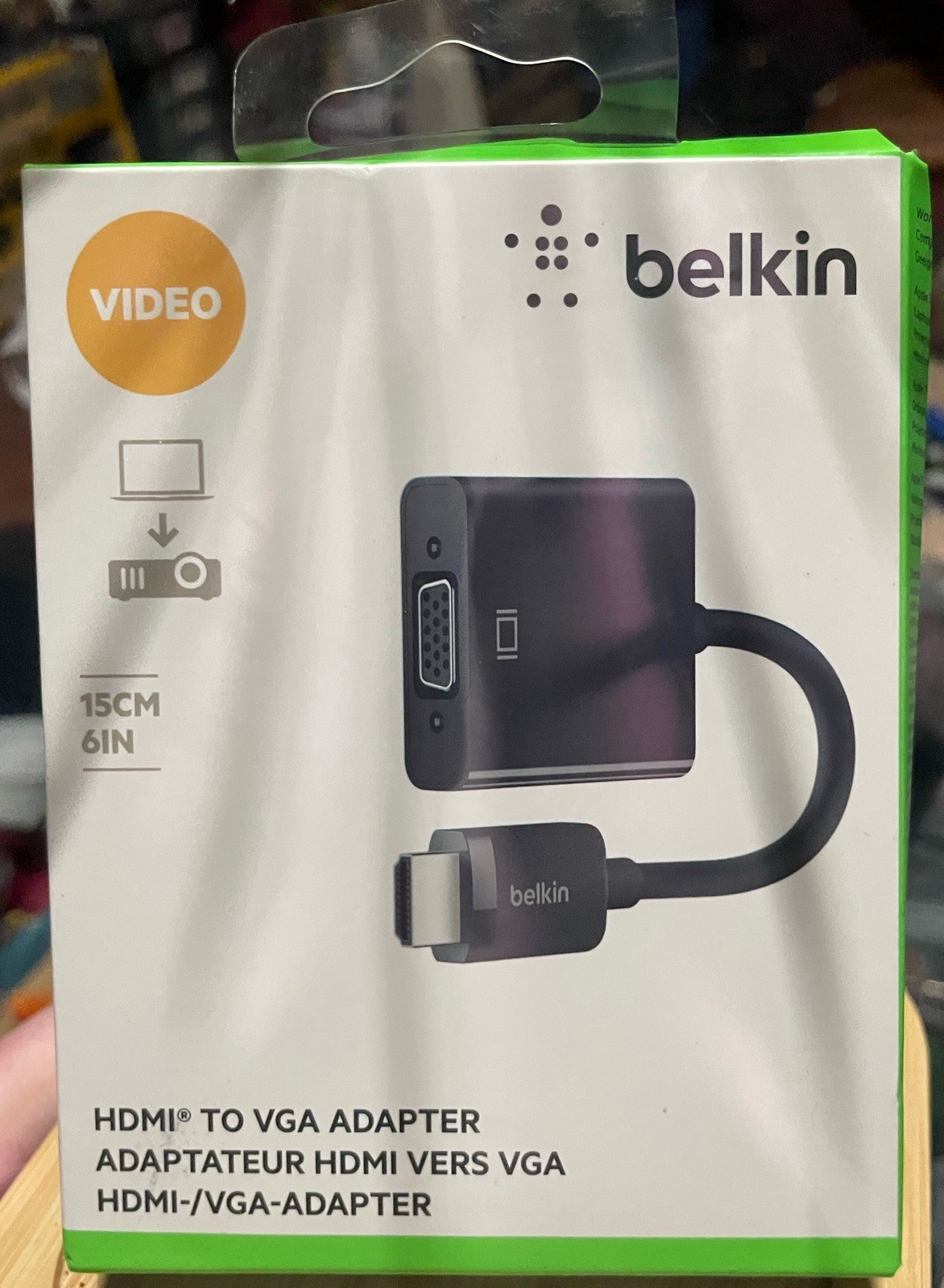 Belkin – Male-HDMI-to-Female-VGA Adapter’s – Black NEW IN BOX