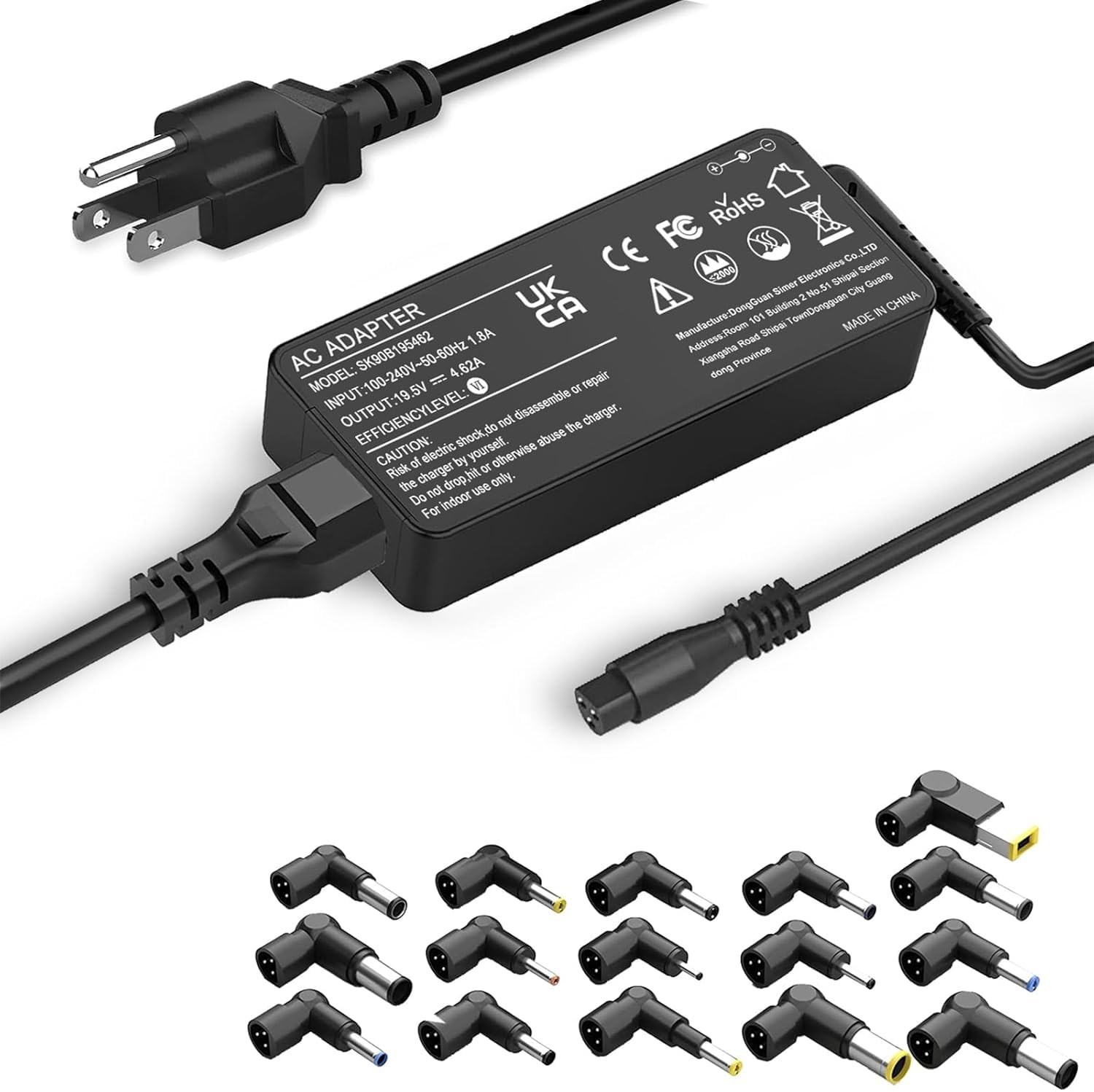 90W Universal Laptop Charger with HP Dell Len OVO ASUS So ny Toshiba Acer Fuj…