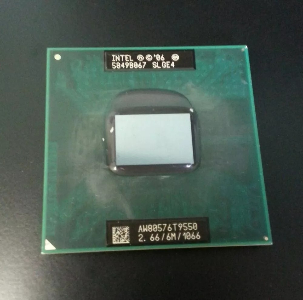 Intel Core 2 Duo T9550 – 2.66 GHz Dual-Core 1066MHz 6MB Processor Socket 479