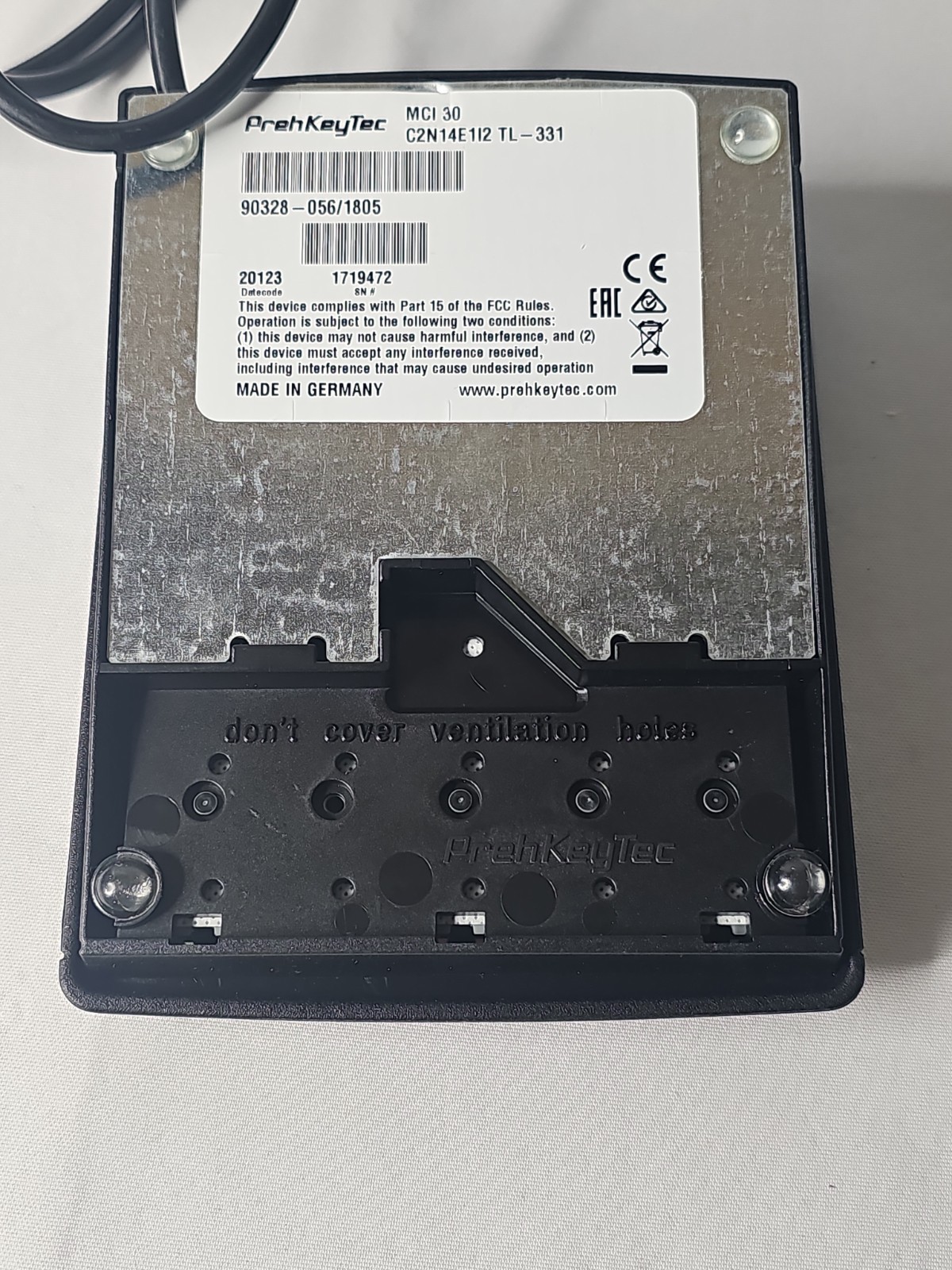 PrehKeyTec MCI30 Keyboard Programmable C2N14E1I2 TL-331 90328-056/1805