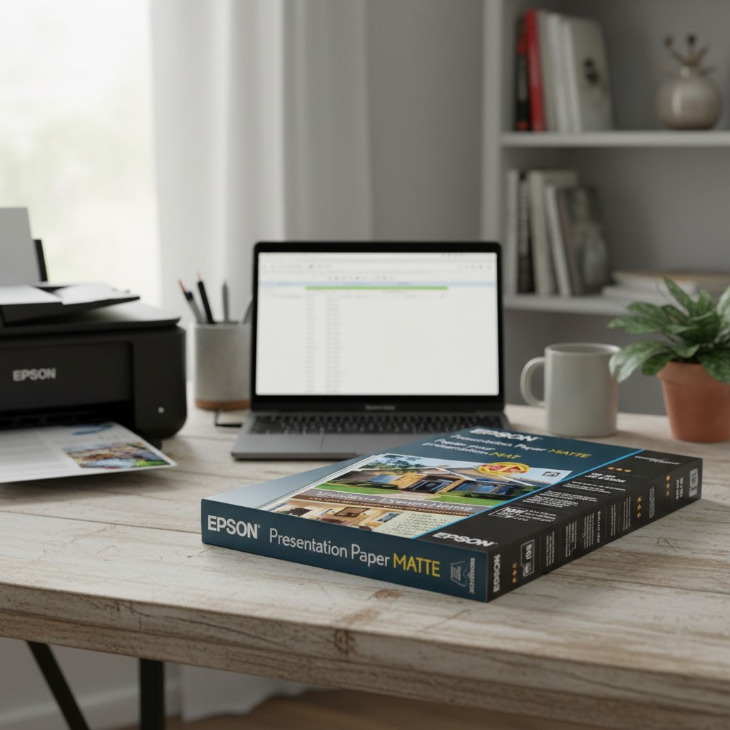 Epson Presentation Paper MATTE (8.5×11 Inches Double-sided 50 x 2 Sheets