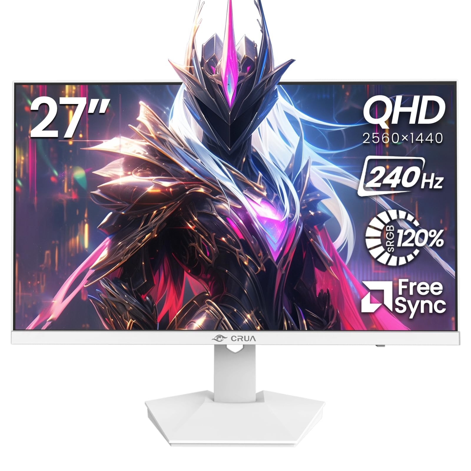 27 240Hz Gaming Monitor, 2k QHD(2560 * 1440P) IPS Screen Computer Monitor, Suppo