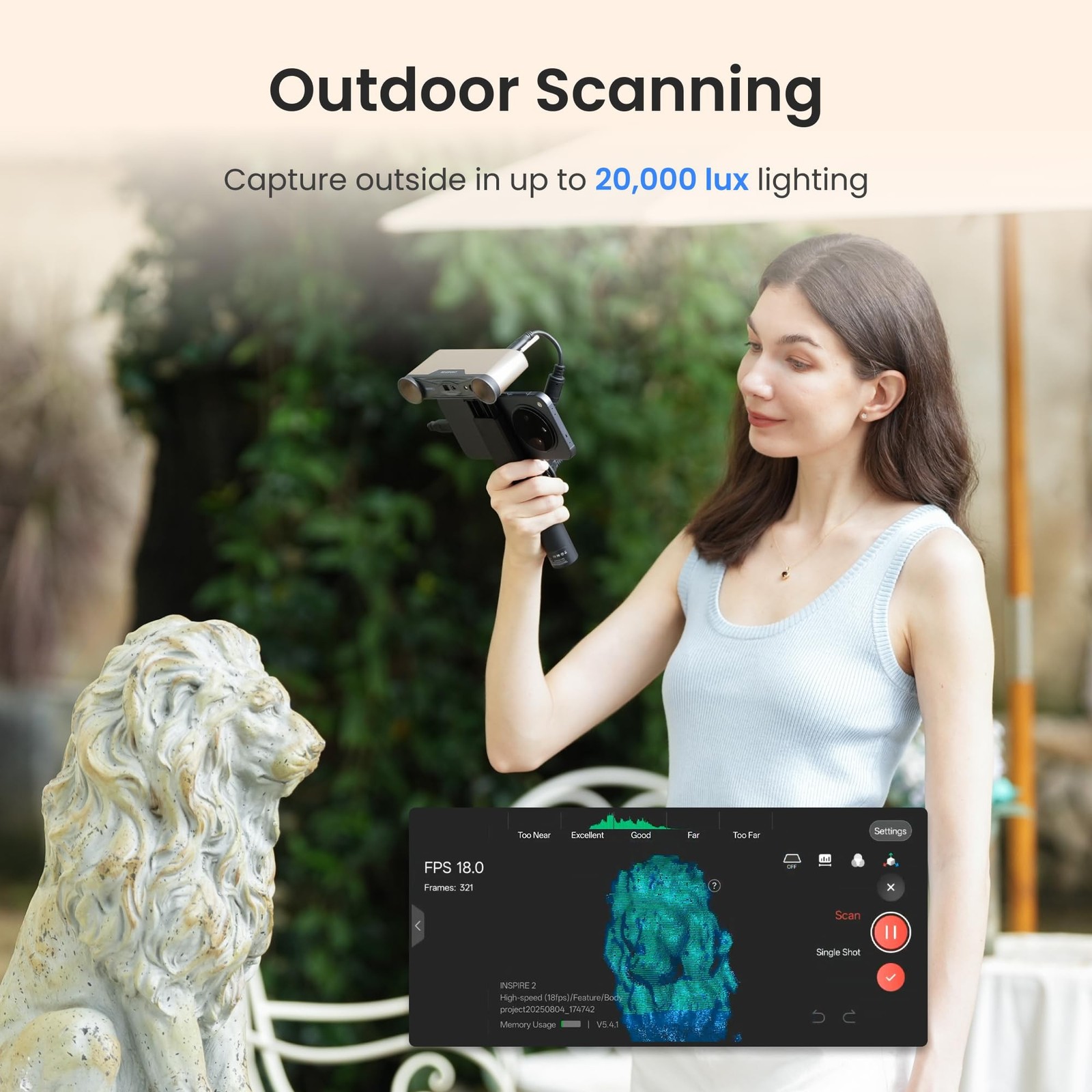 Revopoint INSPIRE 2 3D Scanner for 3D Printing, Up to 0.03mm Precision, Multi…