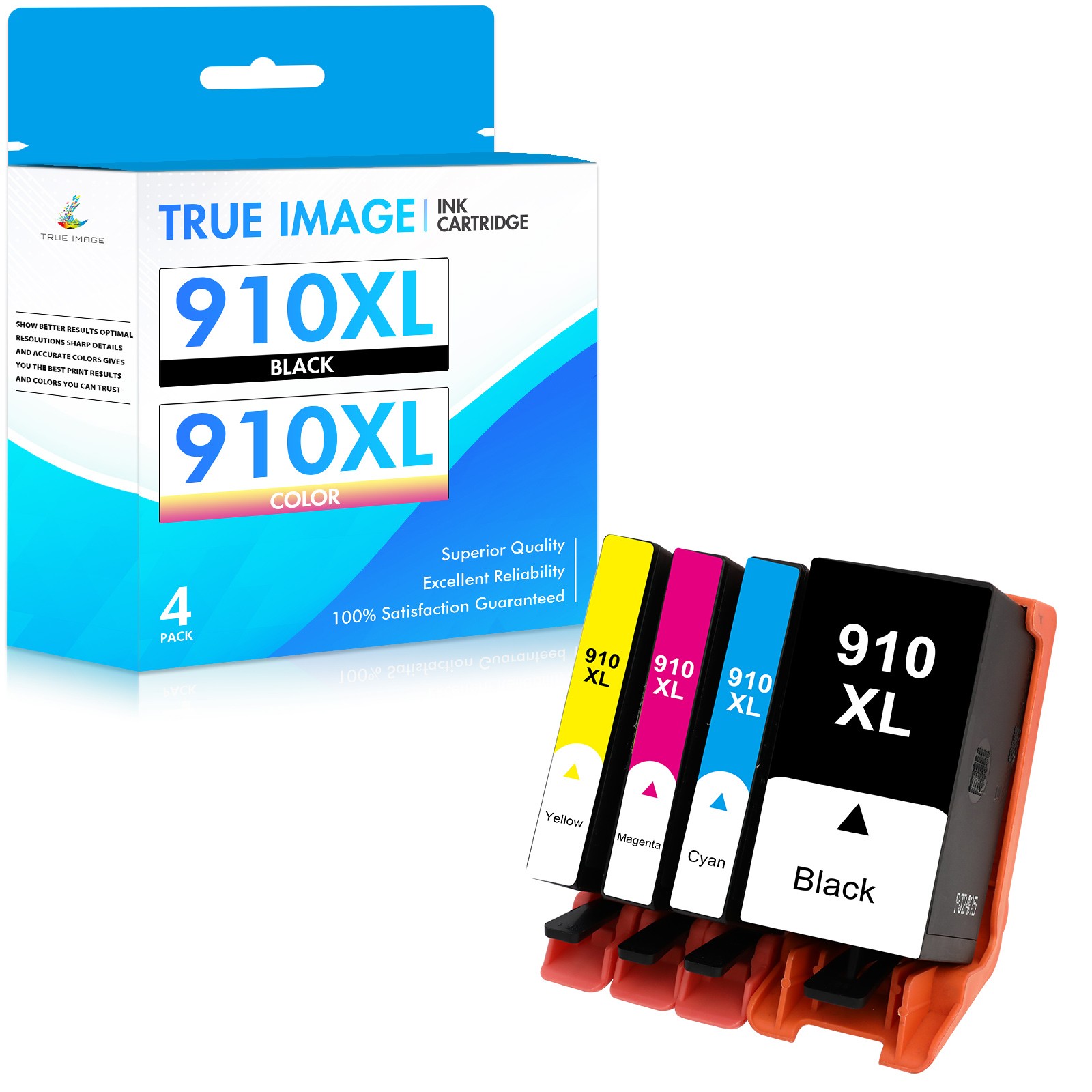 910 XL 910XL Ink Cartridges 4 Pack for HP OfficeJet Pro 8020 8035 8028 8022 8025