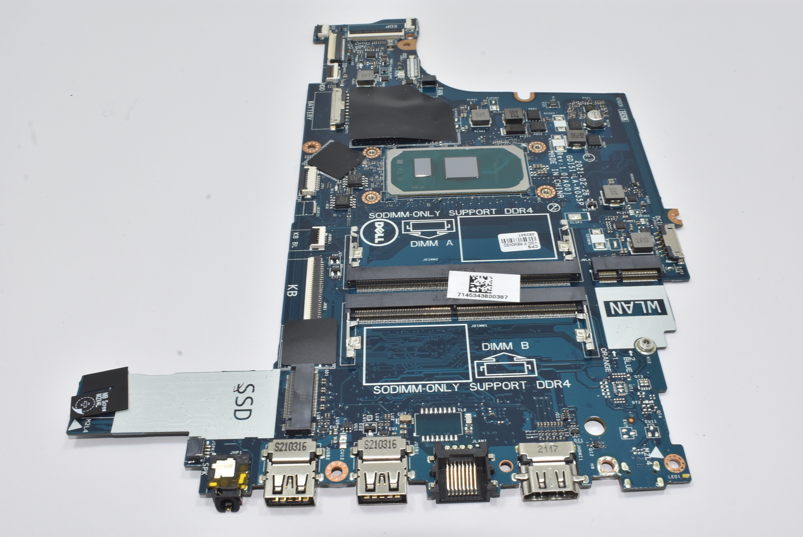 Compatible with P488W Dell Intel Core i5-1035G1 Motherboard I3501-5573BLK-PUS…