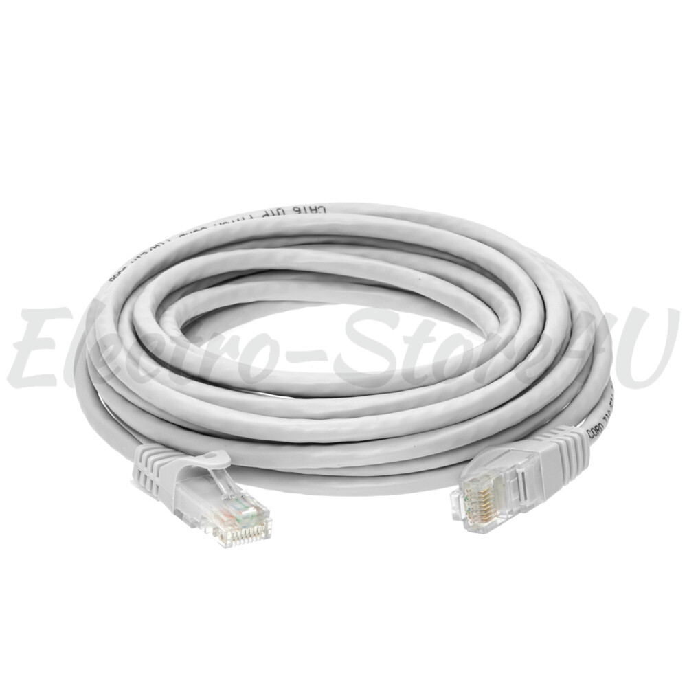 Cat5e Ethernet Patch Cable White 1.5 3 5 6 7 10 15 20 25 30 50 75 100 200 FT Lot