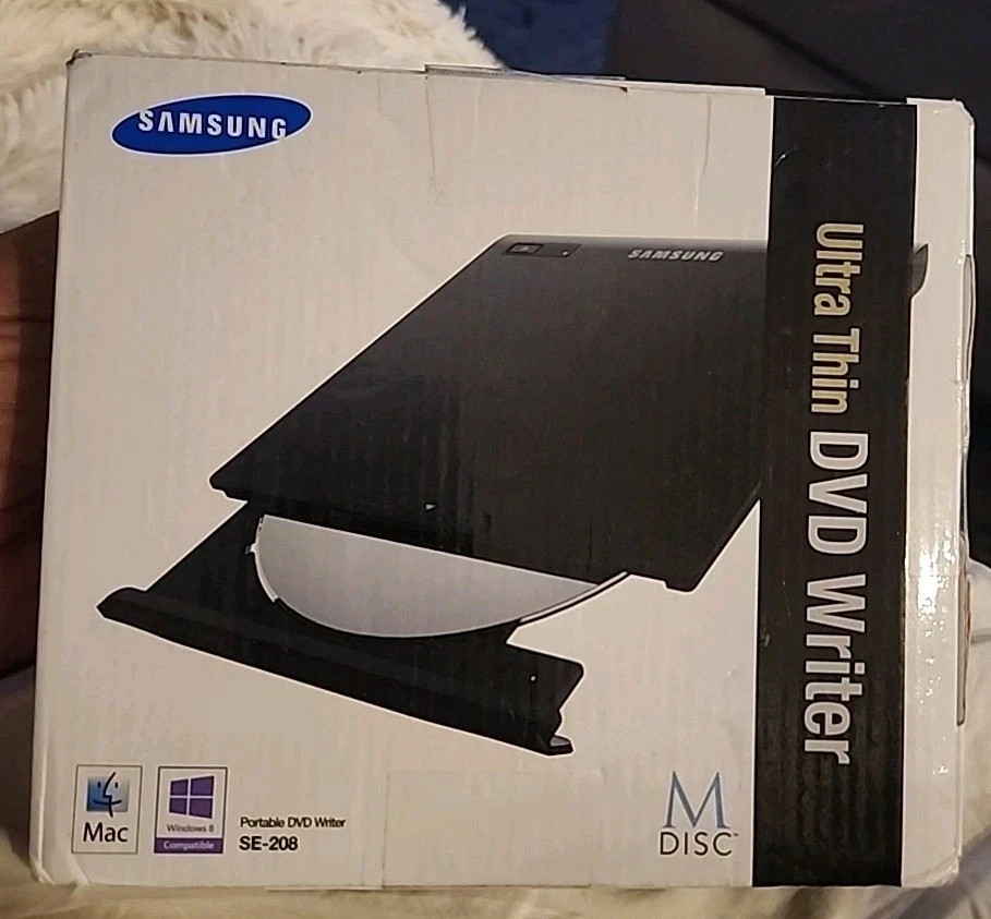 SAMSUNG SE-208 Ultra Thin Portable USB DVD Writer SE-208GB/RSBD