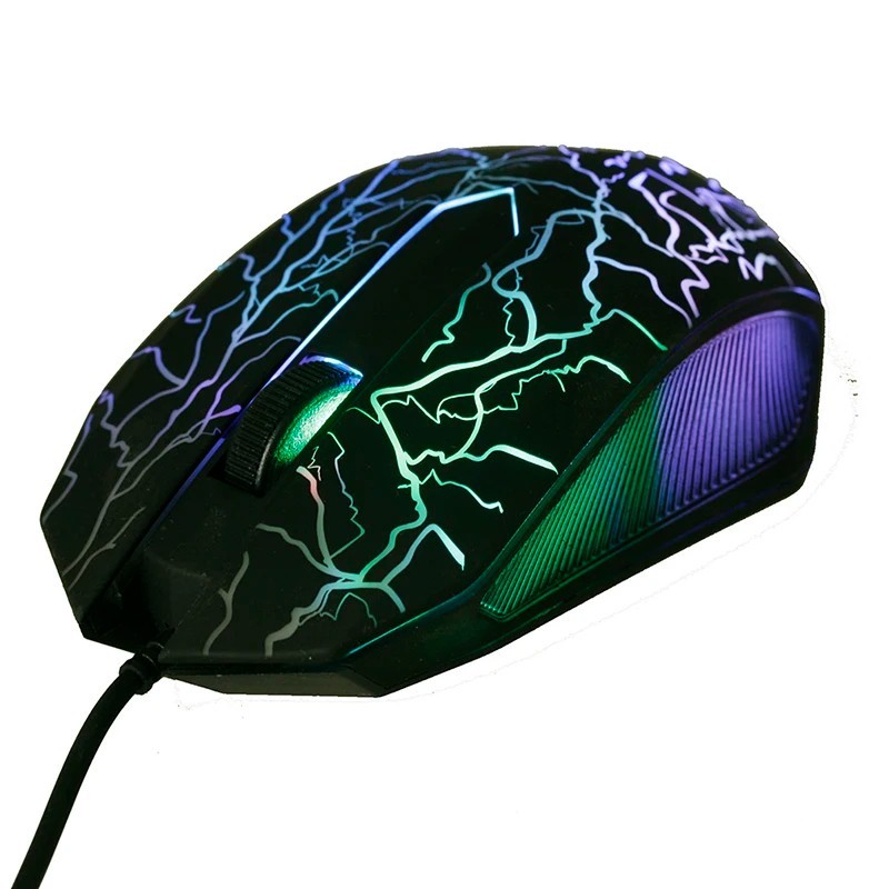 Wired Gaming Mouse Ergonomic 3200 DPI Optical USB Computer Mice RGB LED Backlit