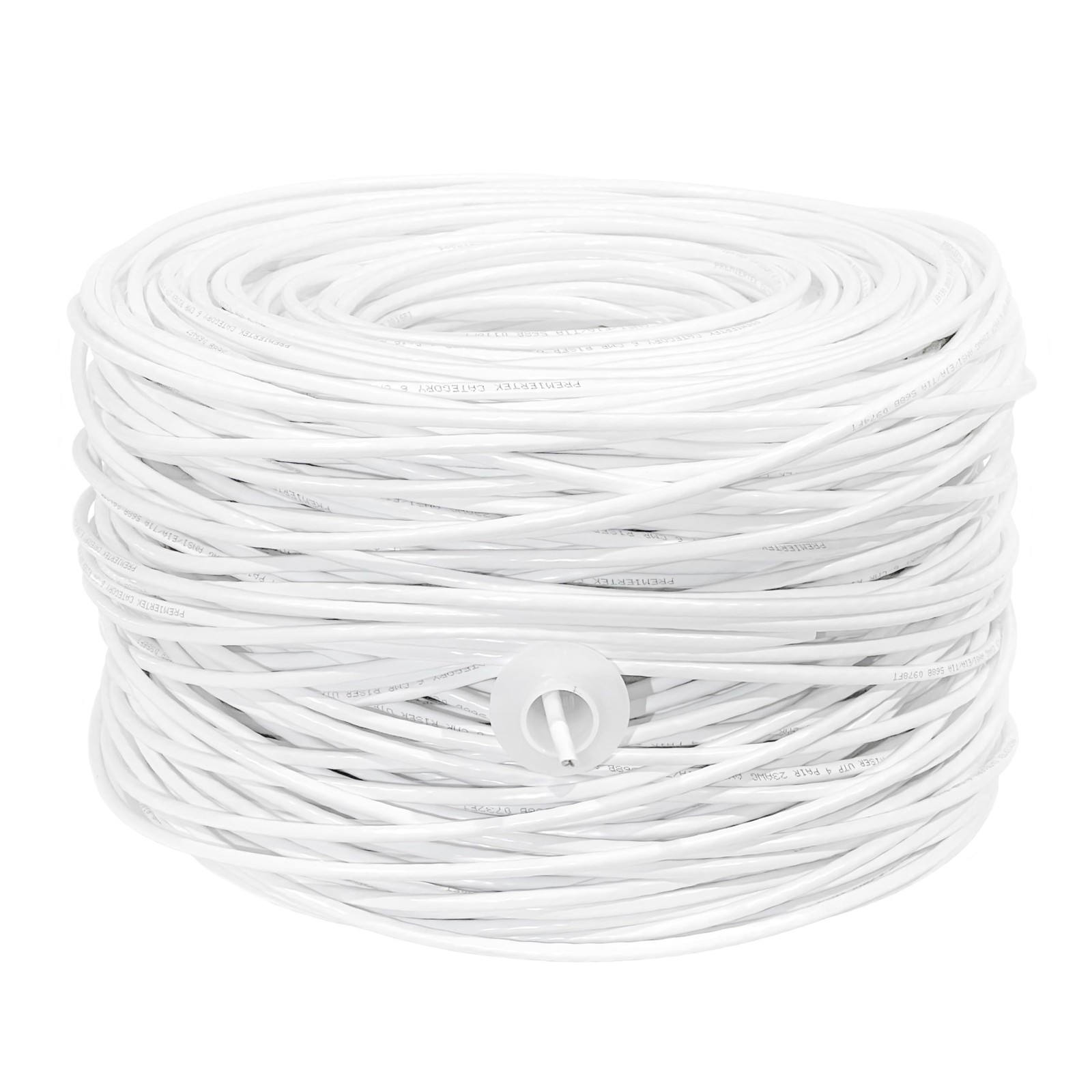 1000Ft Cat6 23AWG Riser UTP Solid 4-Pairs Network 1000 feet, White