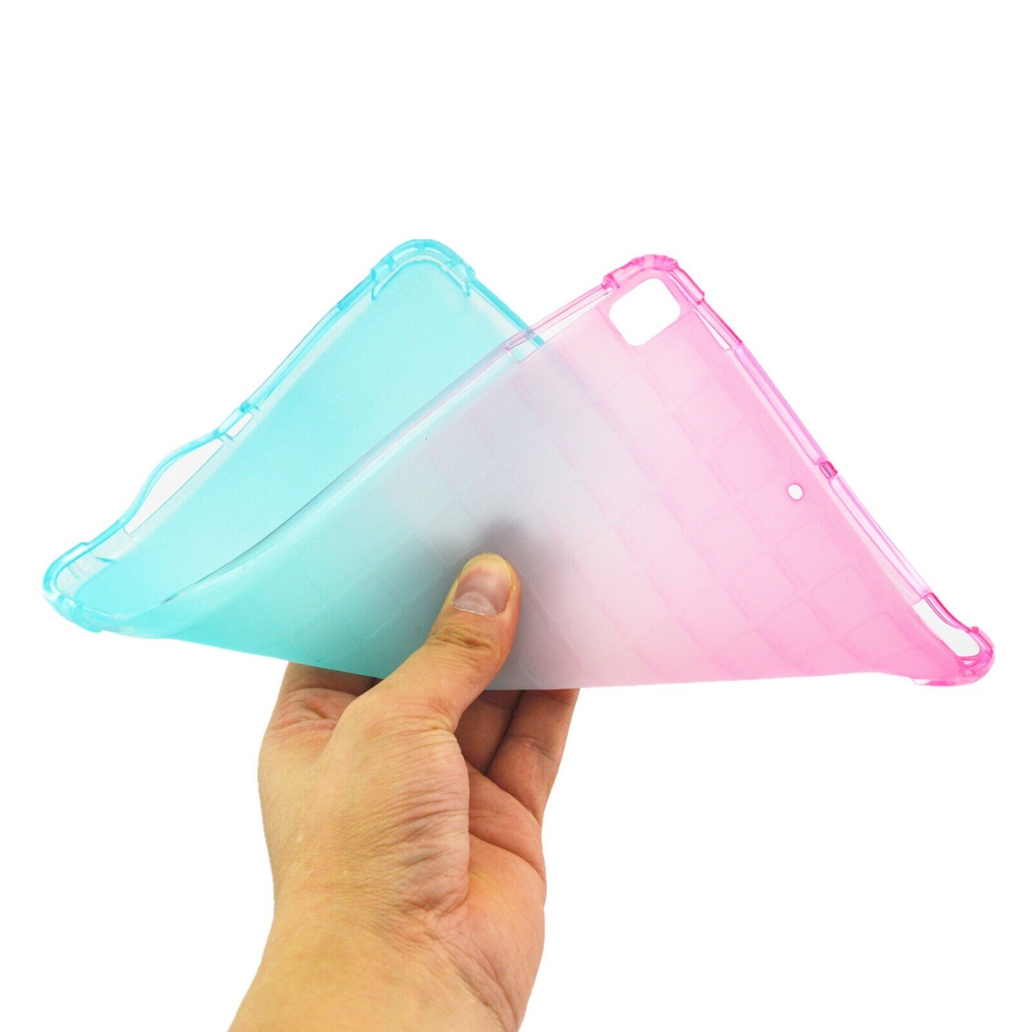 For iPad 9.7”Gen Mini 1 2 3 4 5 Slim Shockproof Gradient Silicone TPU Case Cover