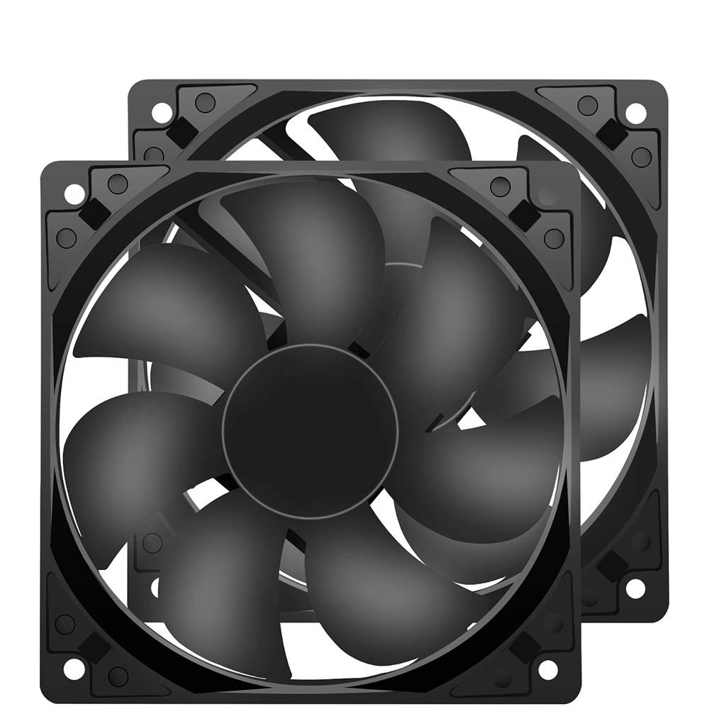12V DC Fan Strong Quiet 120X120X25Mm 12Cm Small Cooling Fan 2Pin 2Wire 1600RPM H