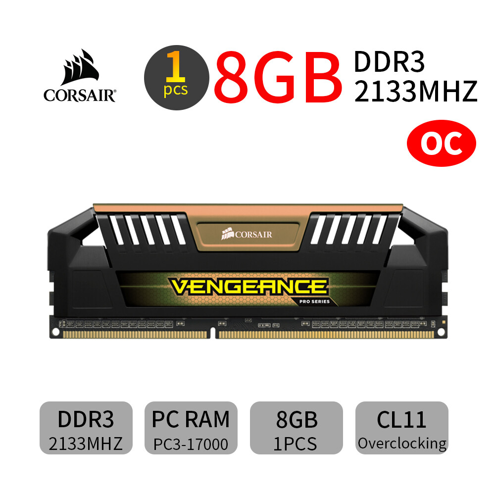 Corsair Vengeance Pro 8GB DDR3 OC 2133MHz PC3-17000U 240Pin Desktop PC Memory GD