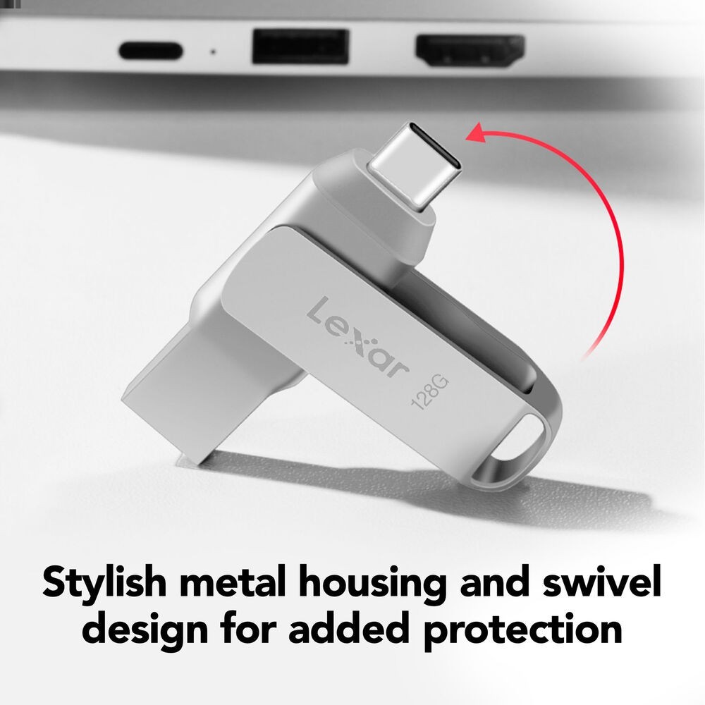 Lexar 2-Pack 128GB Dual Flash Drive USB 3.2 Gen1 : USB-C & USB-A – New Sealed
