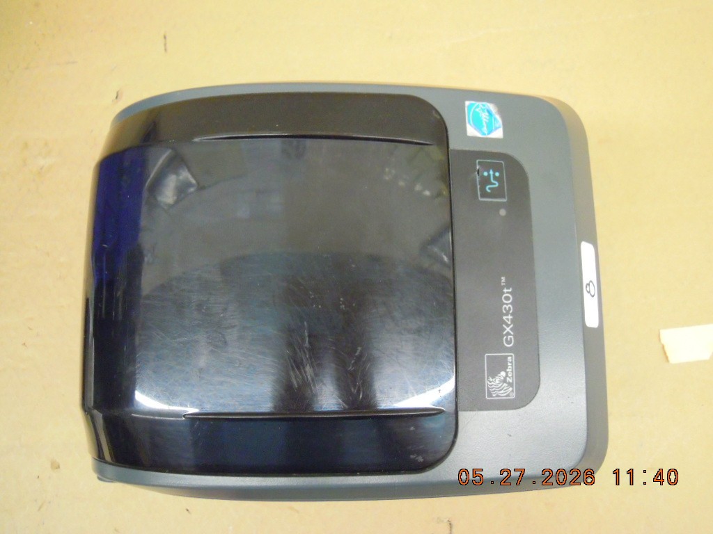Zebra GX430t Thermal Label Printer | 300dpi | USB Cable | AC Adapter #8