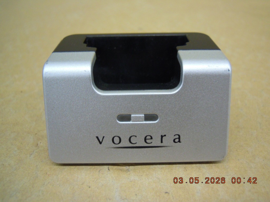 Vocera B3000-1 1-Slot Charger Docking Station & AC Power Supply For B3000N Badge