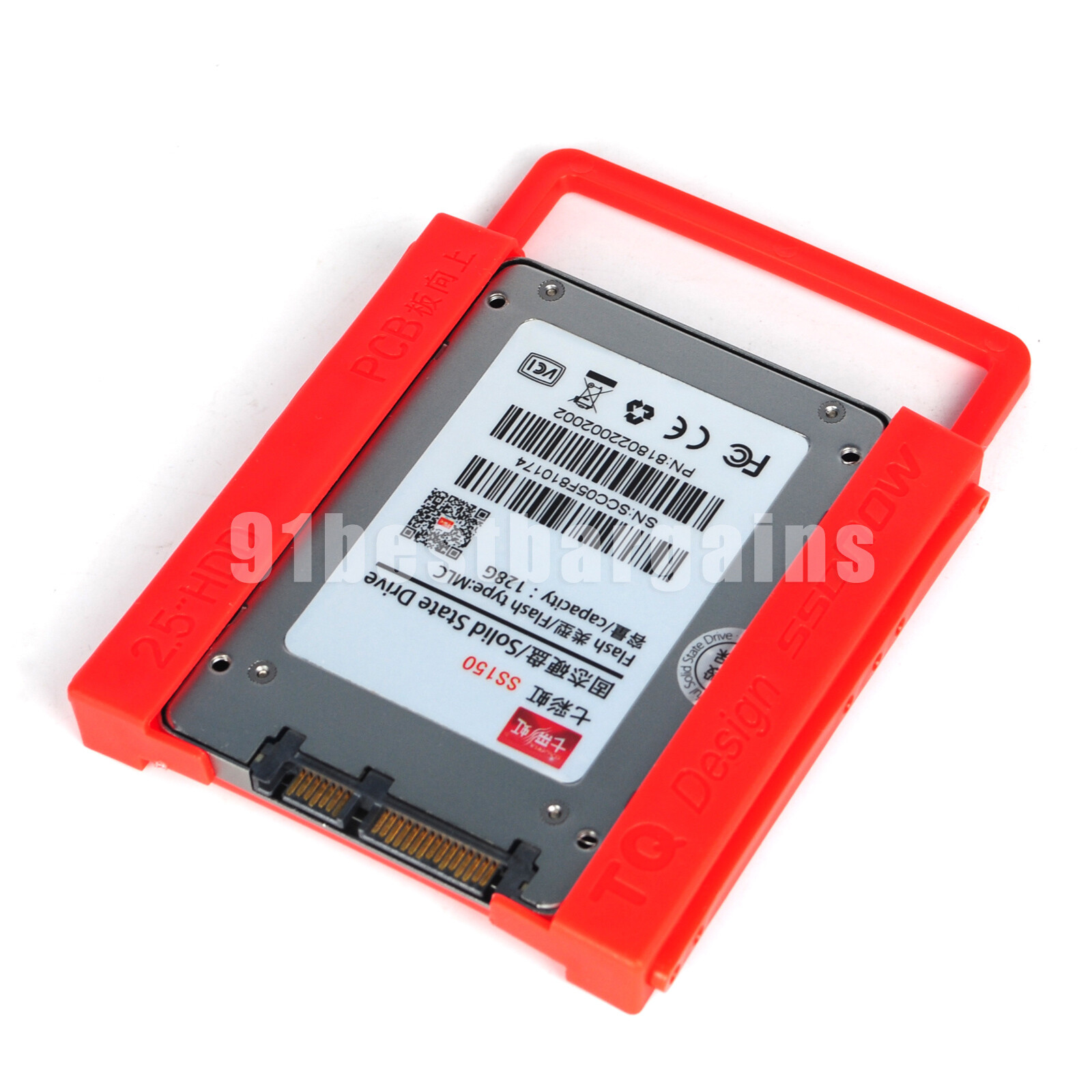 2.5″ to 3.5″ SSD HDD Adapter Mounting Tray Bracket Hard Drive Bay Caddy Desktop