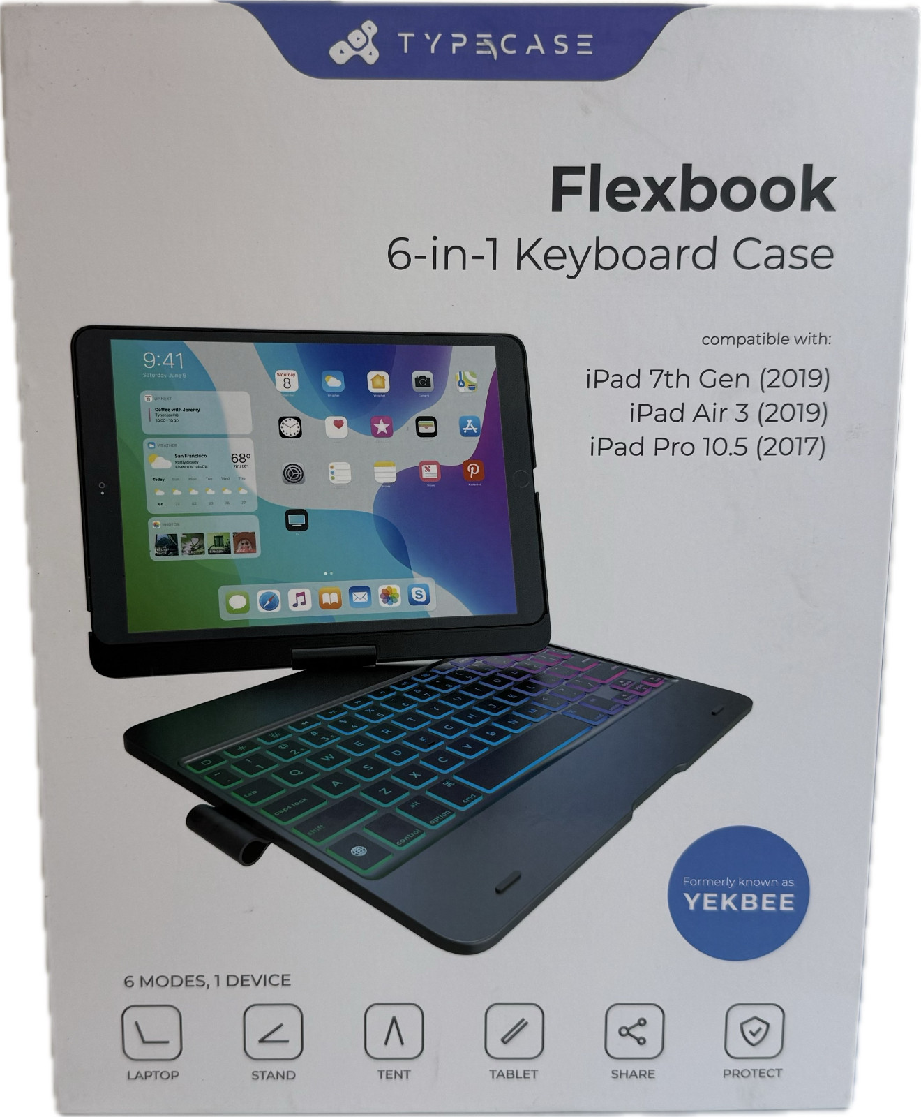 Typecase Flexbook 6 in 1 Keyboard Case 10.2″ Space Gray (New in Box/Unused)