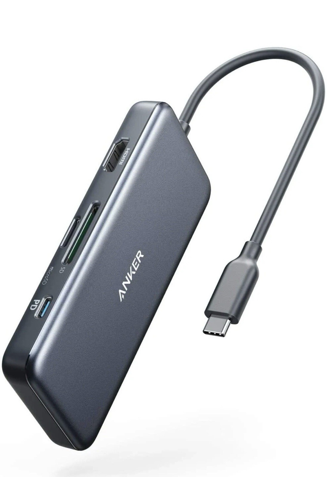 Anker 7-in-1 USB C Hub Adapter 4K HDMI SD Card Reader 100W Macbook Pro 2016/20