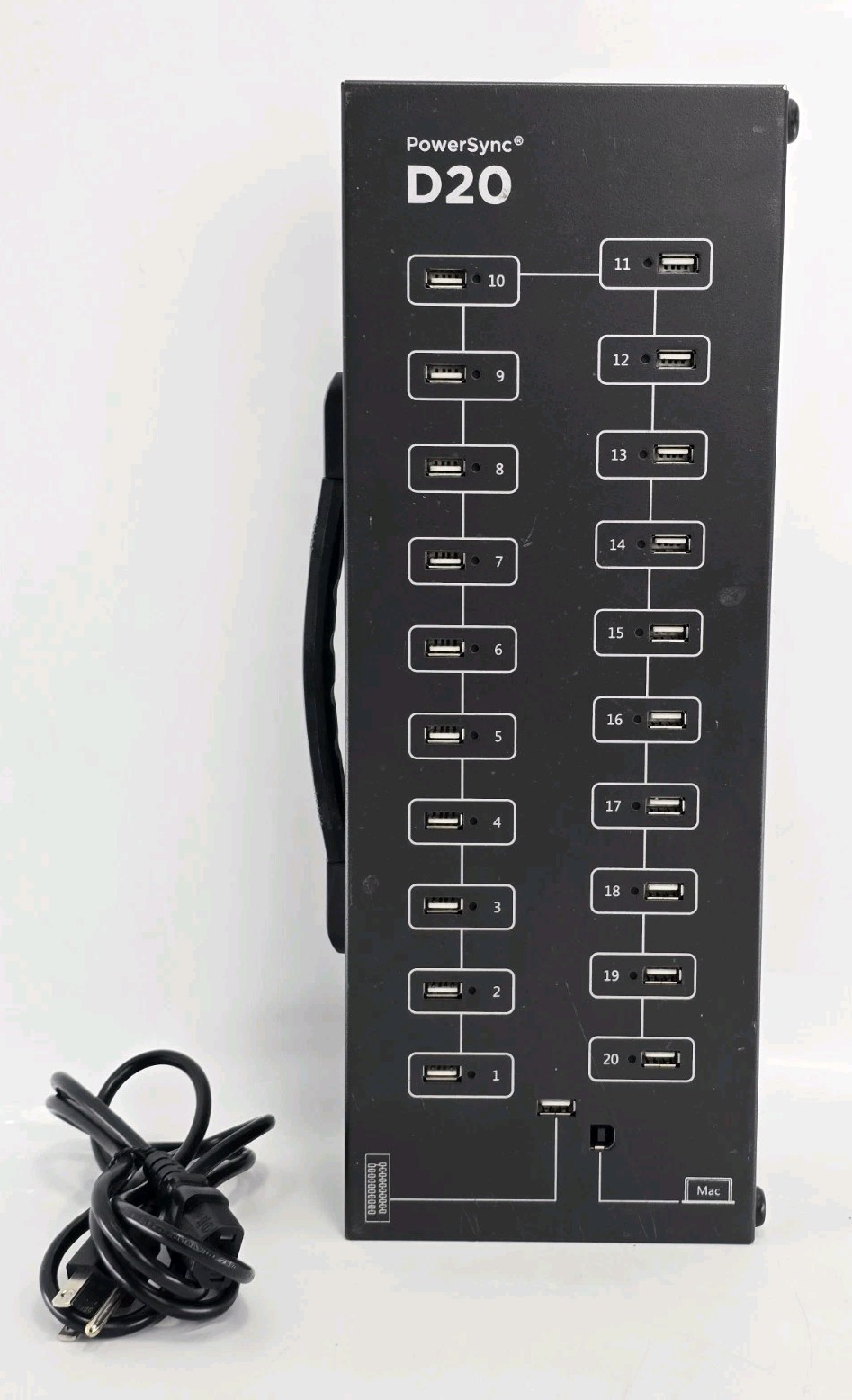 Used Bretford PowerSync D20 USB Hub 20 Ports HC817BG1 Apple Android iOS A-Grade