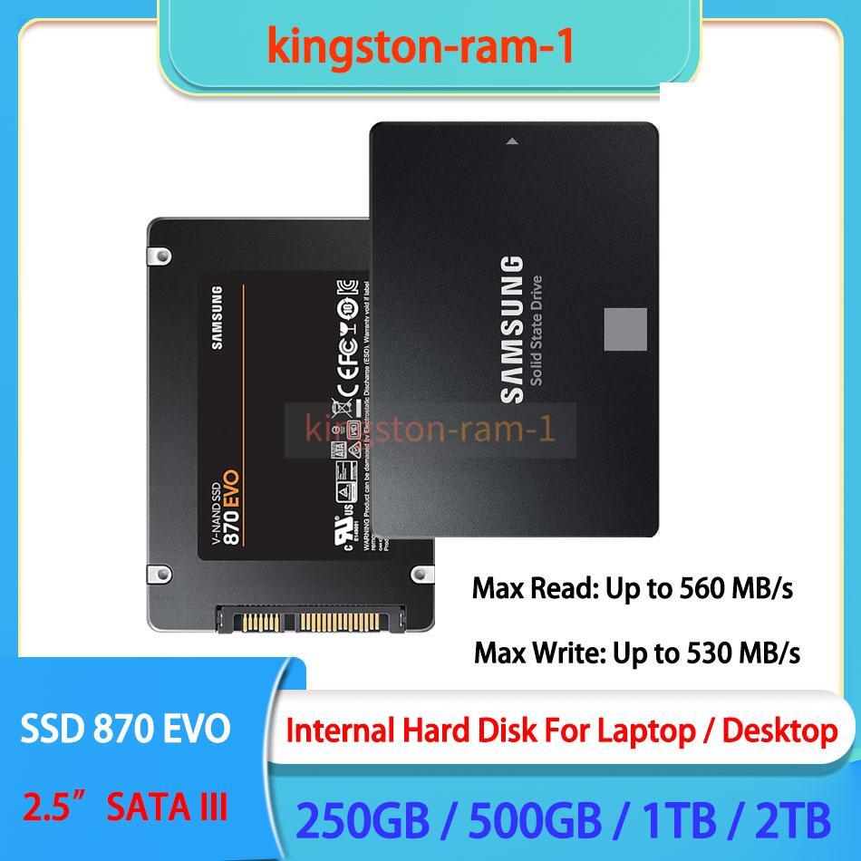 Samsung 870 EVO SSD 500GB 250GB 1TB 2TB SATA III Internal Solid State Drive Lot