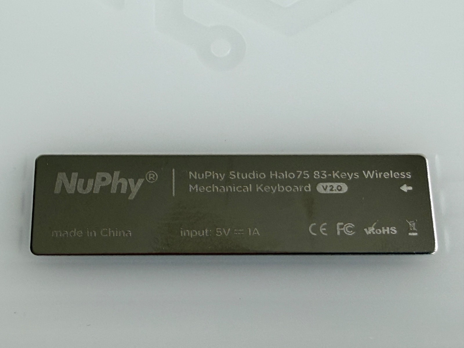 NuPhy Halo75 V2 QMK/VIA Wireless Mechanical Keyboard – White; Cherry Switches