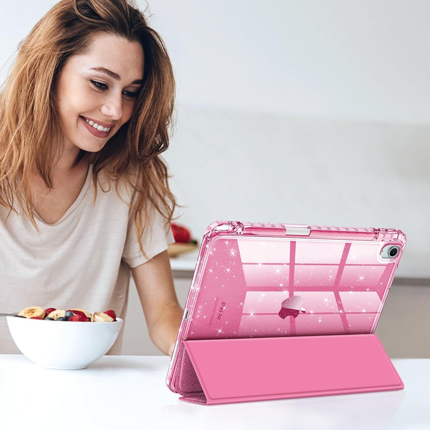 Slim Case for iPad Air 11-inch M3 2025 2024/iPad Air 5th 4th Shiny Clear Cover