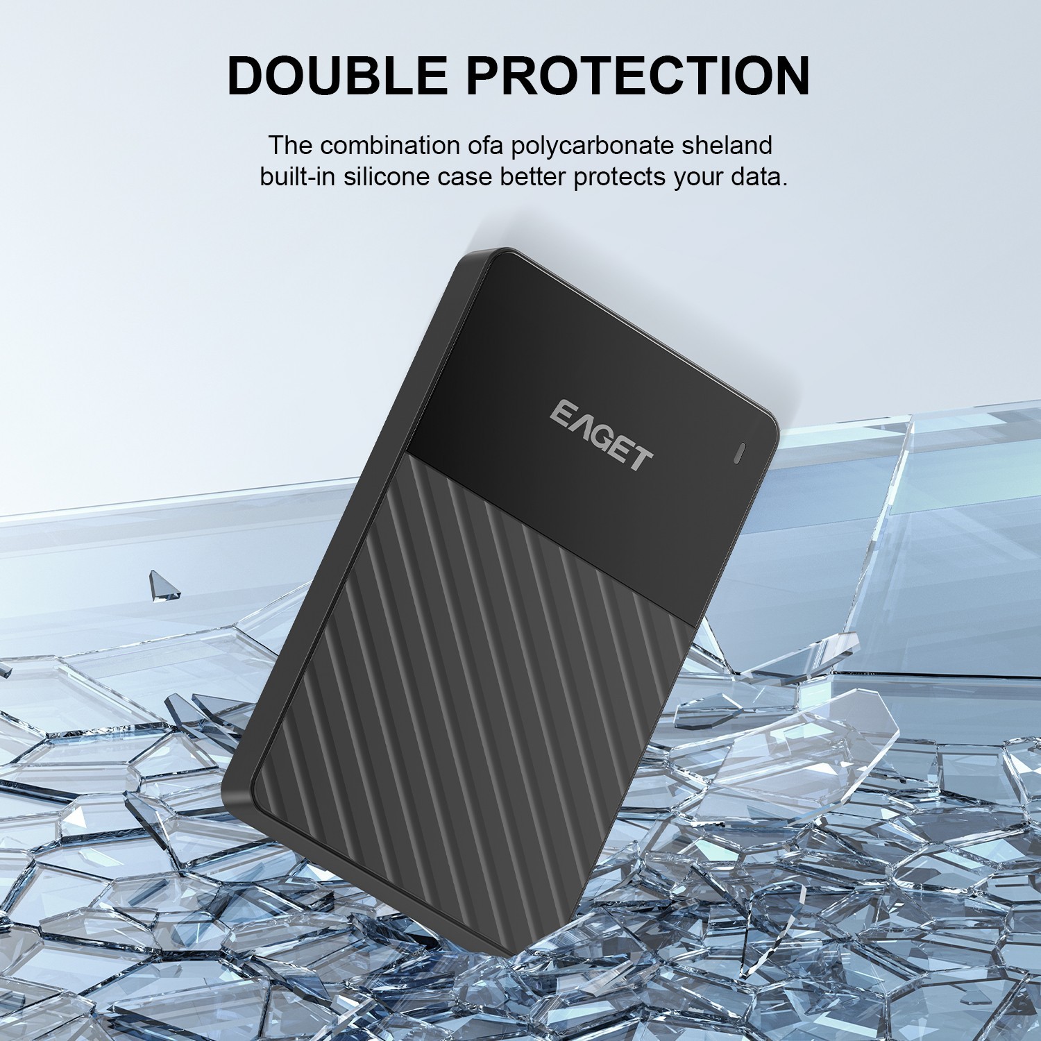 EAGET External Hard Disk Drive HDD USB 3.0 500GB 1TB Portable External 2.5″ G20C