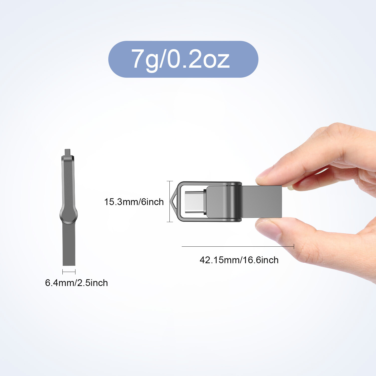 Dual USB 3.0 Type-C OTG Flash Drive Memory USB A Stick Phone PC Thumb Pen Drive