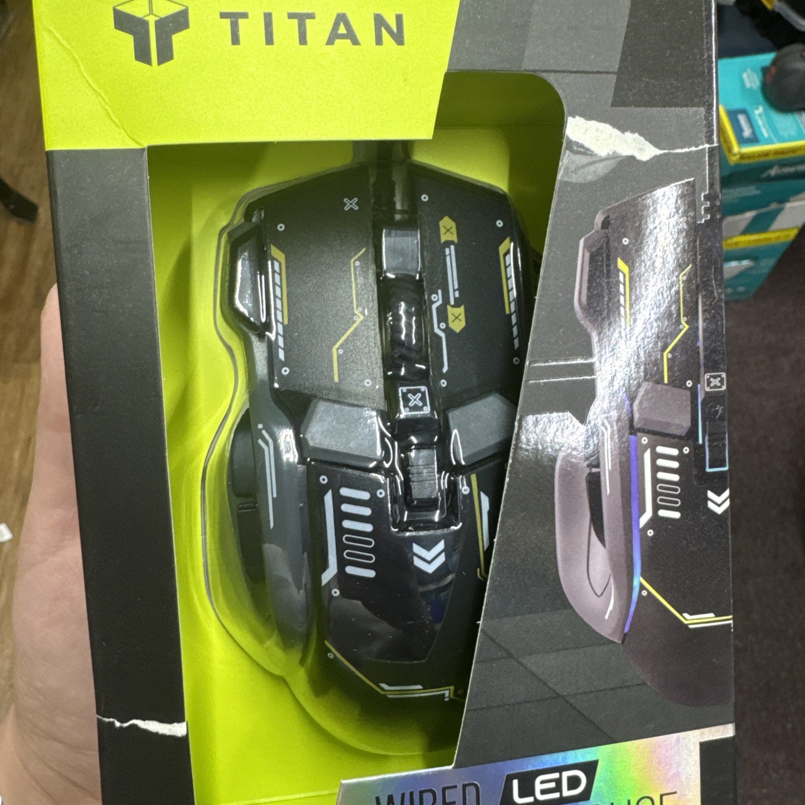 TITAN Wired LED Gaming Mouse w/4 Adjustable DPI Modes #GA-0536
