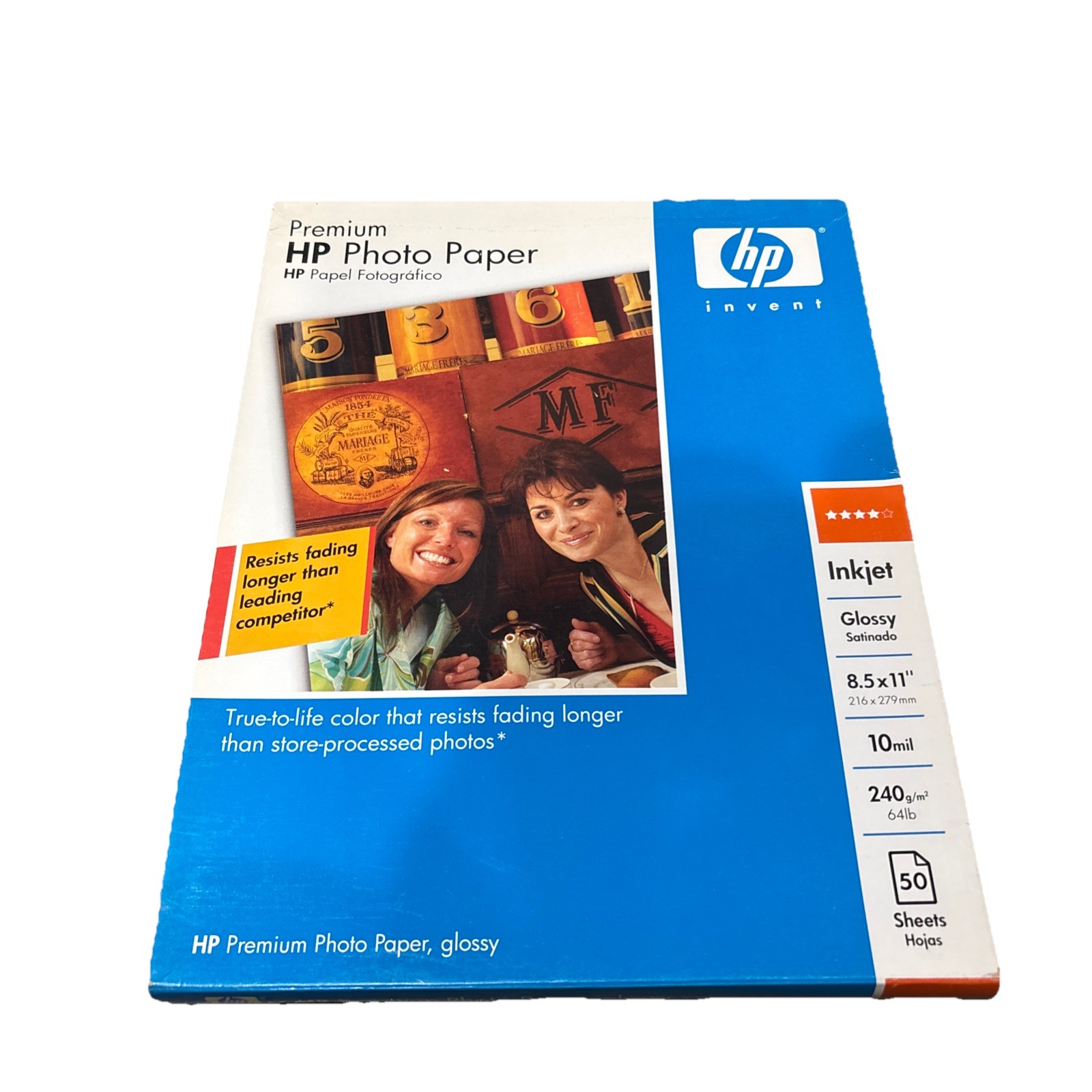 HP Premium Glossy Photo Paper C6979A 50 Sheets 10mil 8.5×11 Inkjet