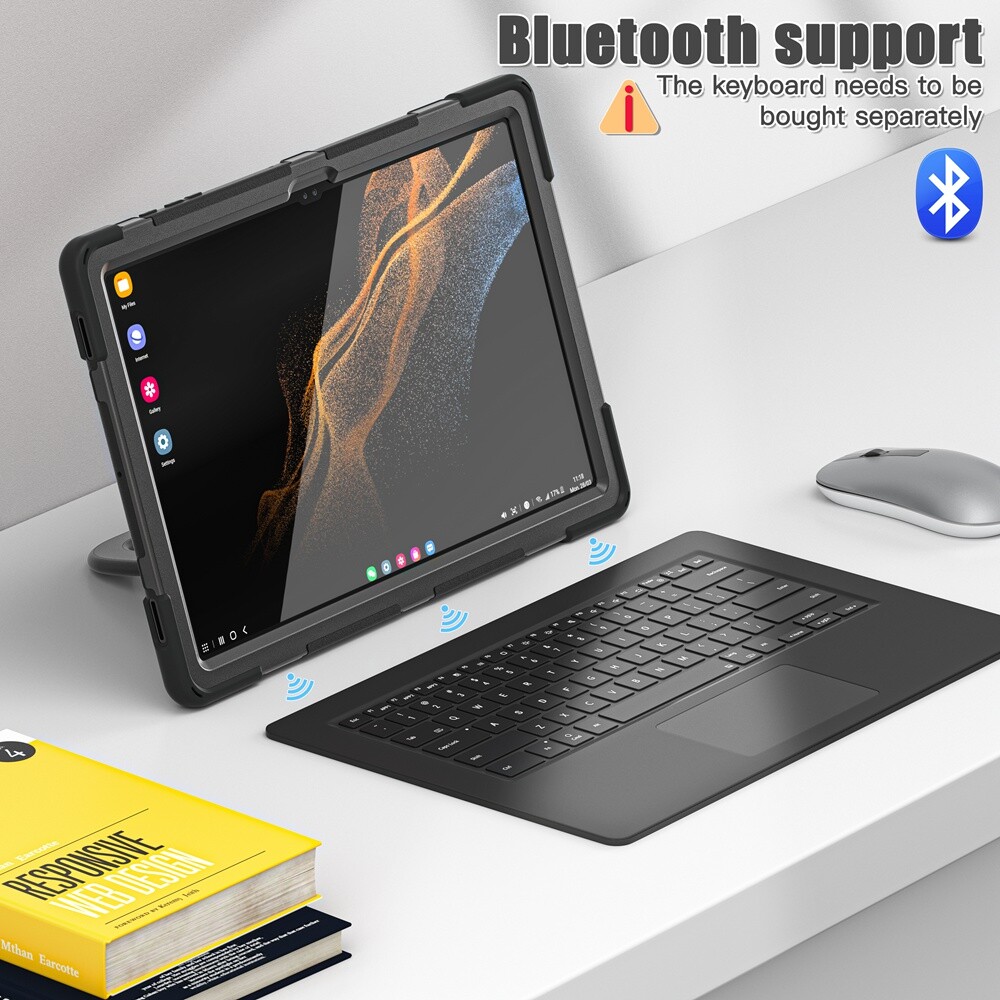 Rotating Shockproof Carry Tablet Case For Samsung Galaxy Tab S9 Ultra S9 Plus S8