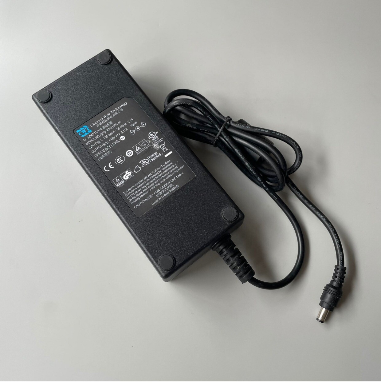 150W Genuine CWT AC Adapter KPE150S-VI 48V 3.13A Power Supply With US Plug