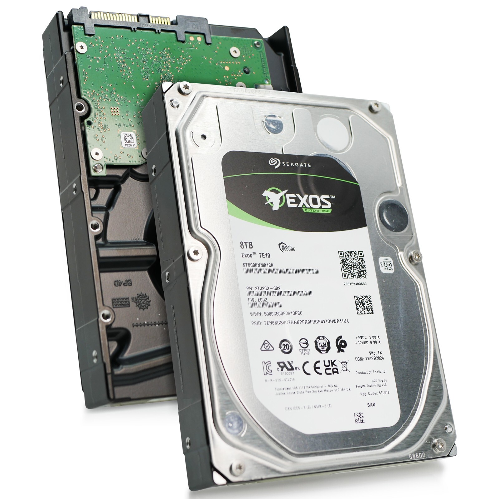 Compatible Seagate Exos 7E10 ST8000NM018B SAS Hard Drive 7200RPM 8TB-12Gb/s