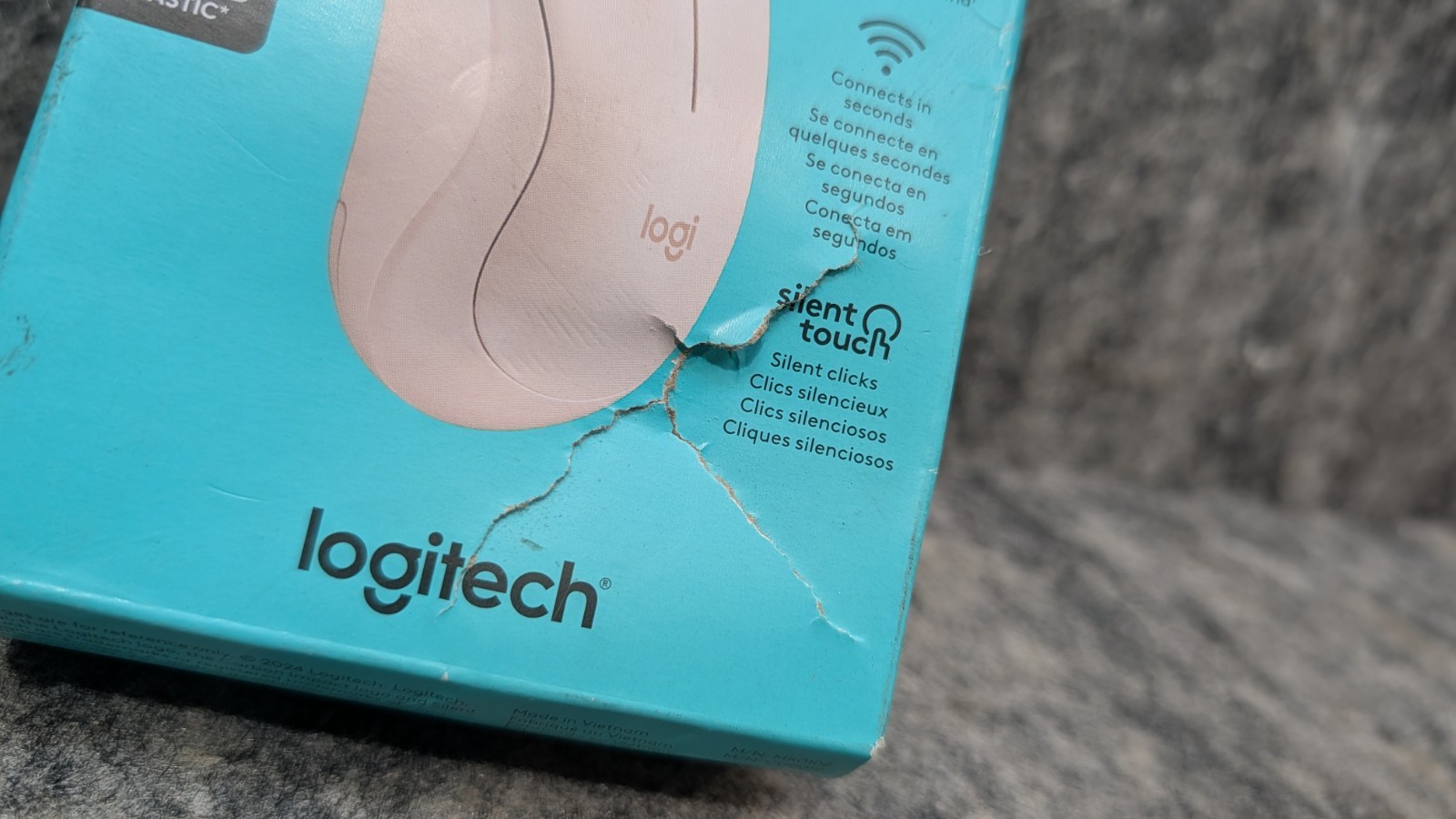 Logitech M220 Silent Wireless Mouse, 2.4 GHz with USB Receiver – Rose 🔥New🔥